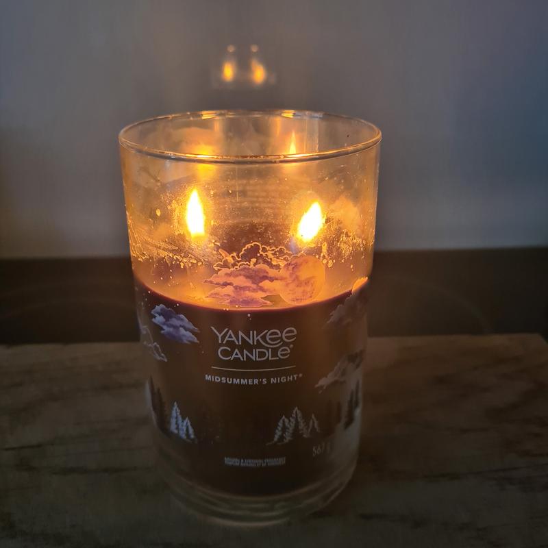 Yankee Candle MIDSUMMER'S NIGHT Large 22oz Candle Musk Patchouli Sage  Mahogany