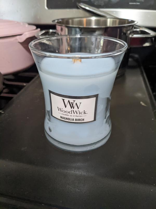 Magnolia Birch WoodWick® Medium Hourglass Candle - Medium Hourglass Candles