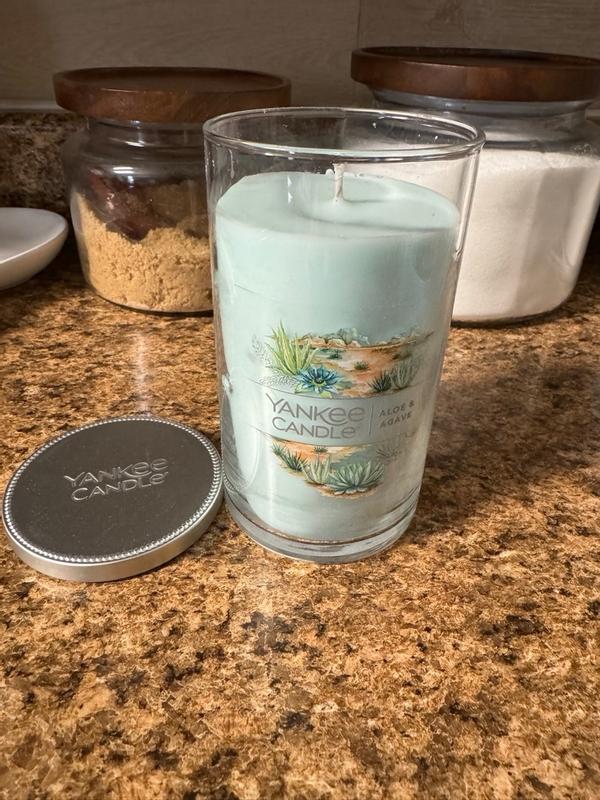 Aloe & Agave Signature Medium Pillar Candle - Signature Medium Pillar  Candles