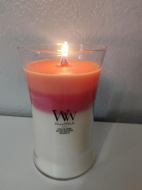 Blooming Orchard Trilogy WoodWick® Large Hourglass Trilogy Candle - Large  Hourglass Candles