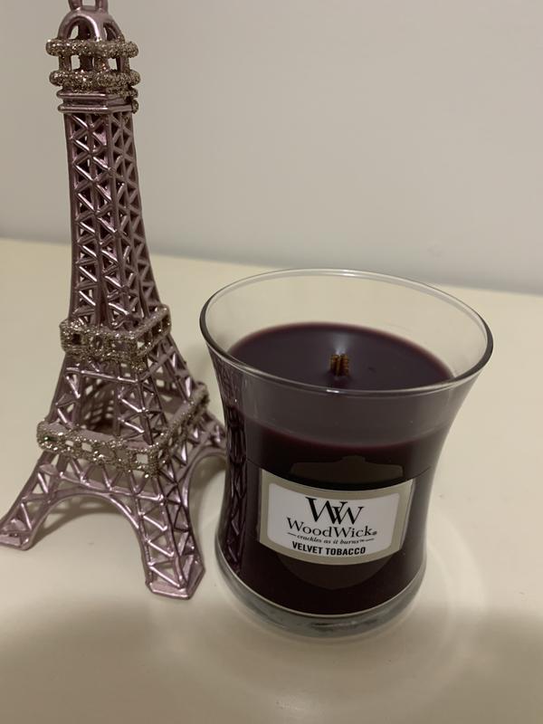 WoodWick Hourglass Candle Velvet Tobacco - Candela profumata