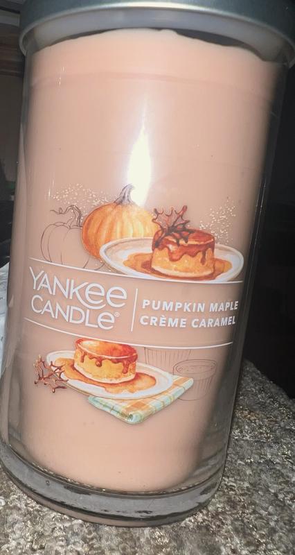 Pumpkin Maple Creme Caramel Signature Medium Pillar Candle - Signature  Medium Pillar Candles