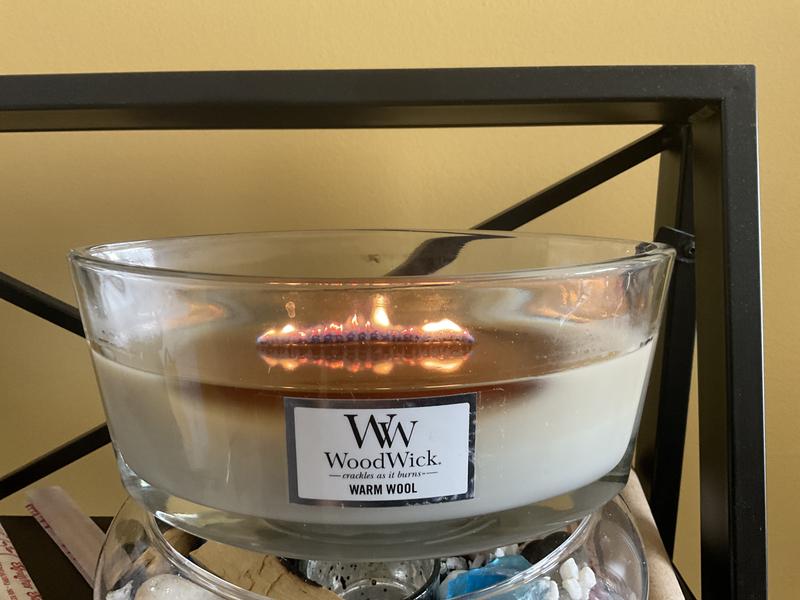 WoodWick Warm Wool - Ellipse Candle 