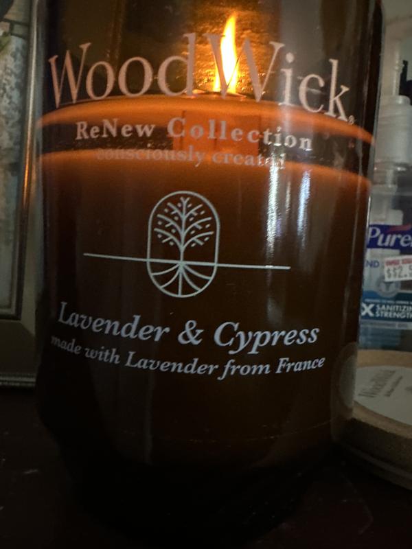 Woodwick ReNew Collection Lavender & Cypress, 6 Oz.