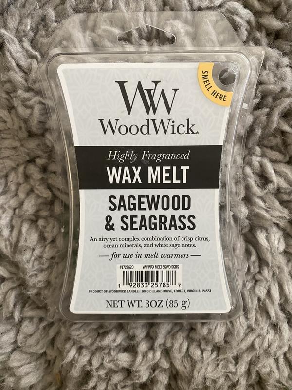  WoodWick 3 oz Wax Melt - Sagewood & Seagrass : Home & Kitchen