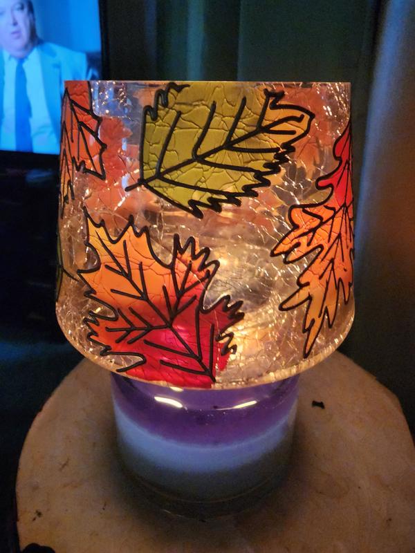 Yankee Candle Small or Large Shade & Tray Autumn Mosaic, Sheridan,Gold &  Pearl