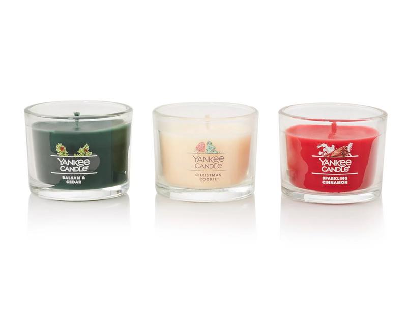 3 mini candles: