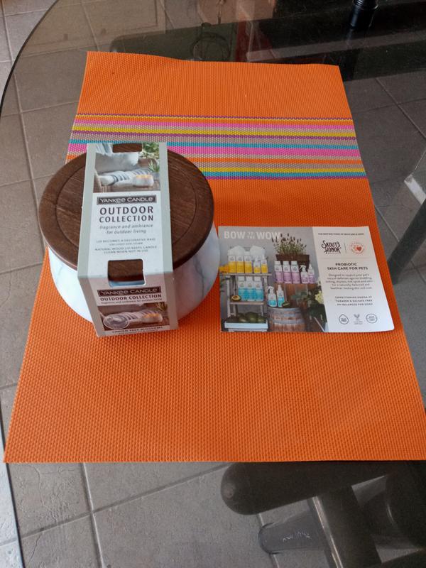 Love my big outdoor candle