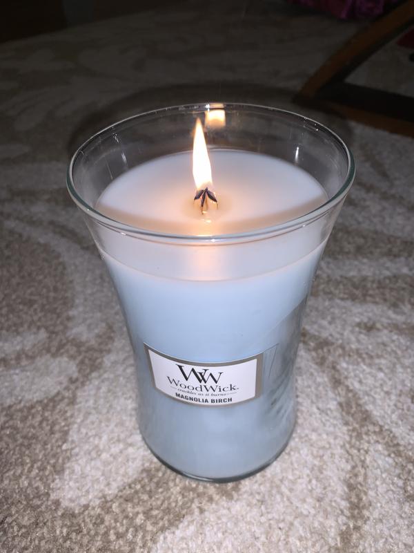 Magnolia Birch WoodWick® Large Hourglass Candle - Large Hourglass