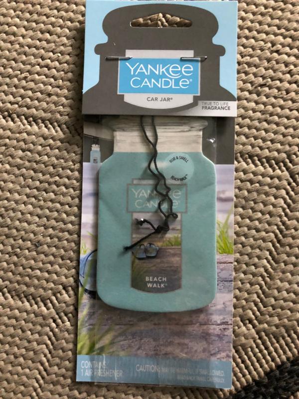 Yankee Candle Car Jar Air Freshener Fragrance-Infused Paperboard MidSummer  Night