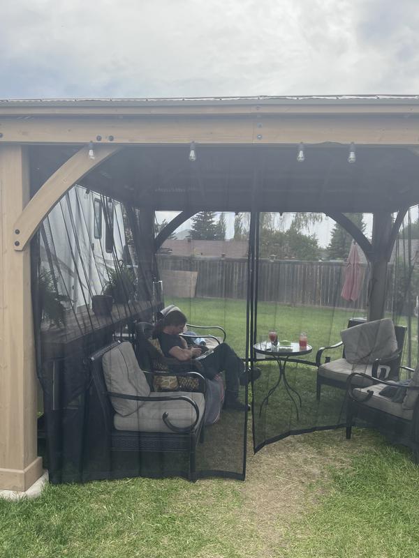 Gazebo mesh enclosure