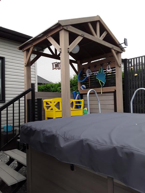 Swim spa deck cover.