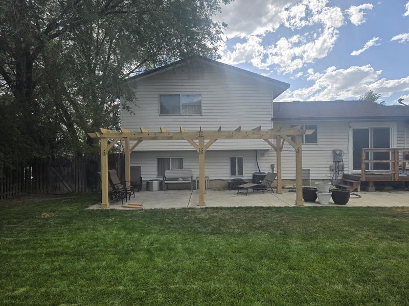 Almost done without the top cross pieces installed.