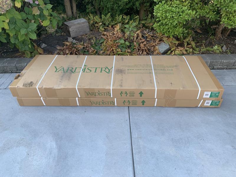 Two boxes, flat packed.