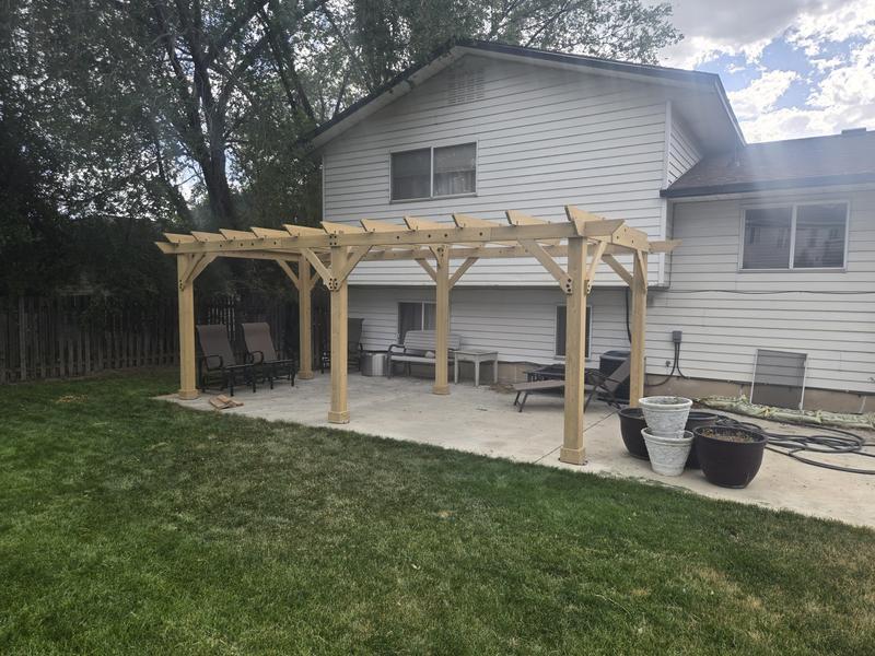 Almost done with out top cross pieces installed yet.