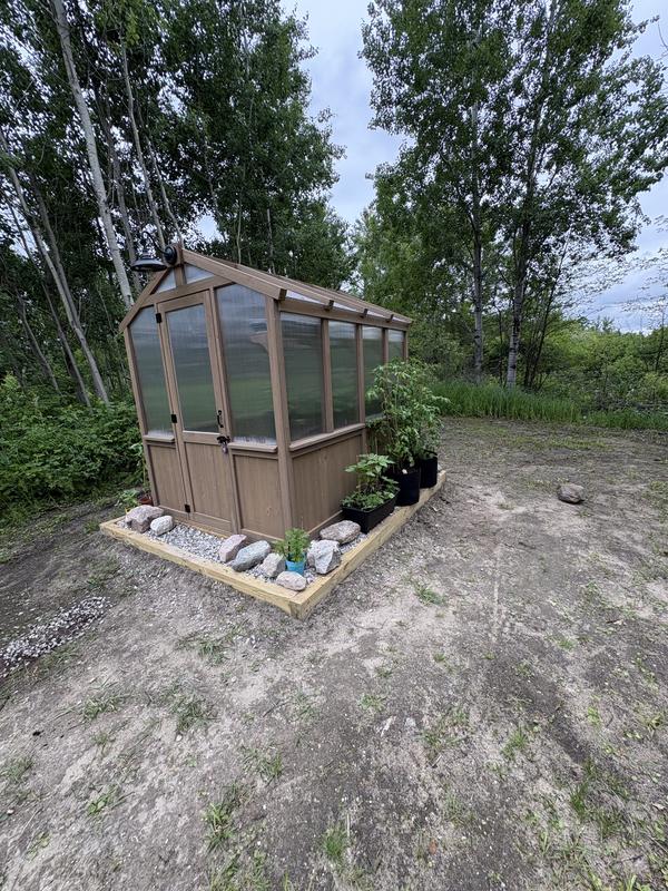 6.7x7.8 Cedar Garden Greenhouse | Yardistry