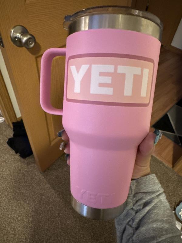 YETI Rambler 35 Oz Mug with Straw Lid in Power Pink