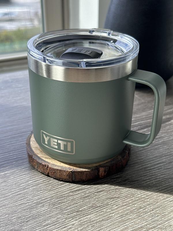  YETI Rambler 14 oz Mug, Vacuum Insulated, Stainless Steel with  MagSlider Lid, High Desert Clay : Sports & Outdoors