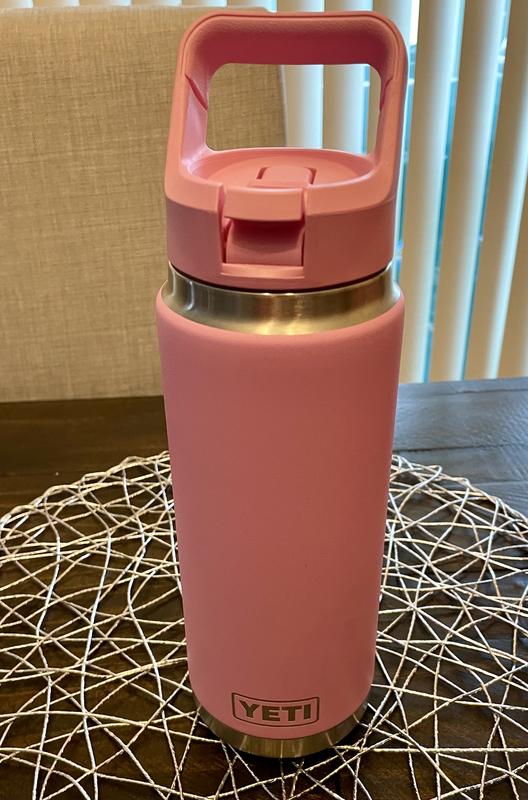 NEW YETI RAMBLER 26Oz Power Pink!! With Matching Straw Cap! Bottle! NWT!