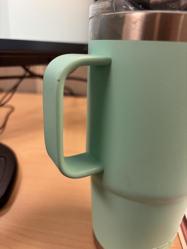 You can see the little piece where the green is gone.