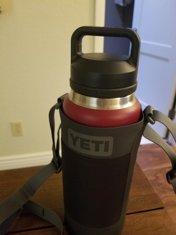 YETI Rambler 64oz bottle with chug cap Rescue Red Water Jug Dent