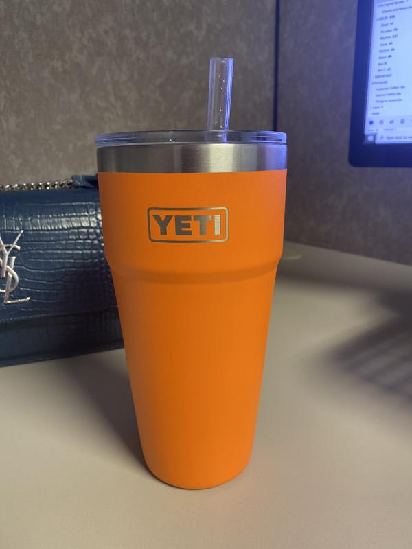 KING CRAB ORANGE Yeti Rambler 26 oz Stackable straw cup REVIEW UNBOXING 