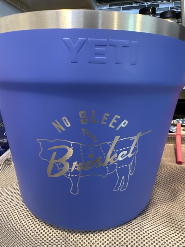 Ultramarine Violet Bucket with No Sleep Till Brisket Design