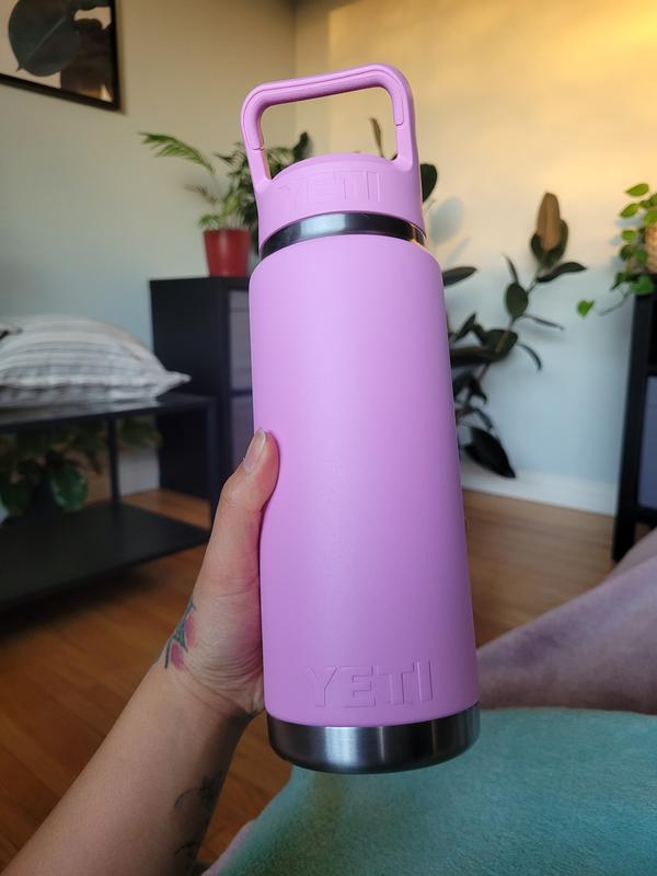 NEW YETI RAMBLER 26Oz Power Pink!! With Matching Straw Cap! Bottle! NWT!
