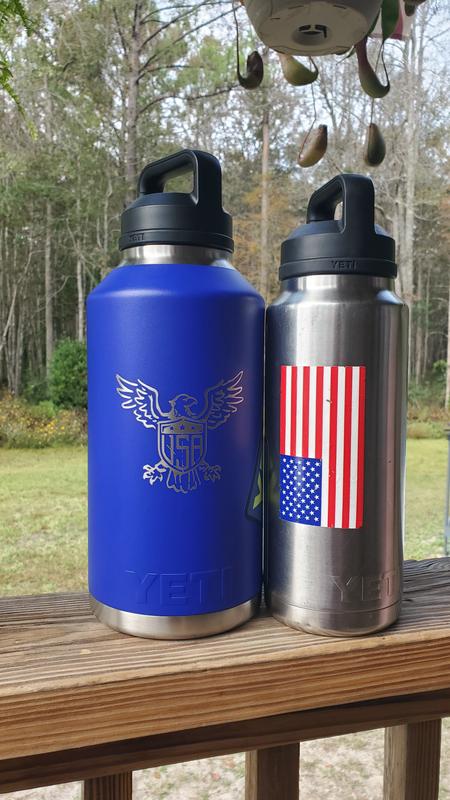 YETI Rambler Bottle - 64 oz. - Chug Cap - White - TackleDirect