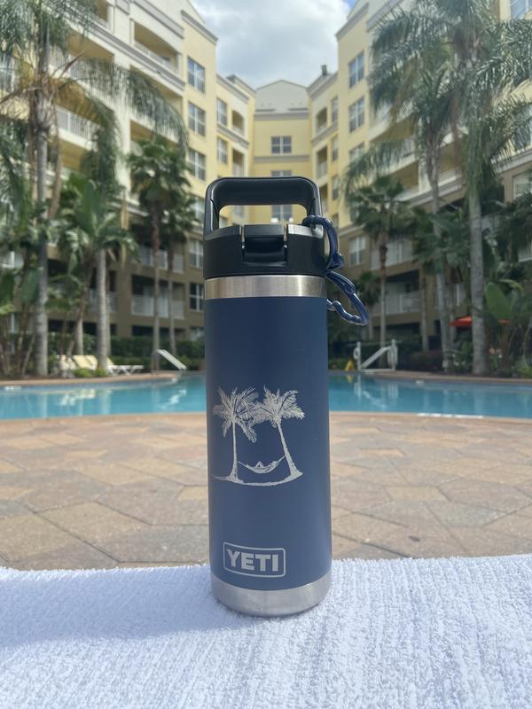 Yeti Rambler Bottle 18 Oz King Crab Orange with Chug Cap