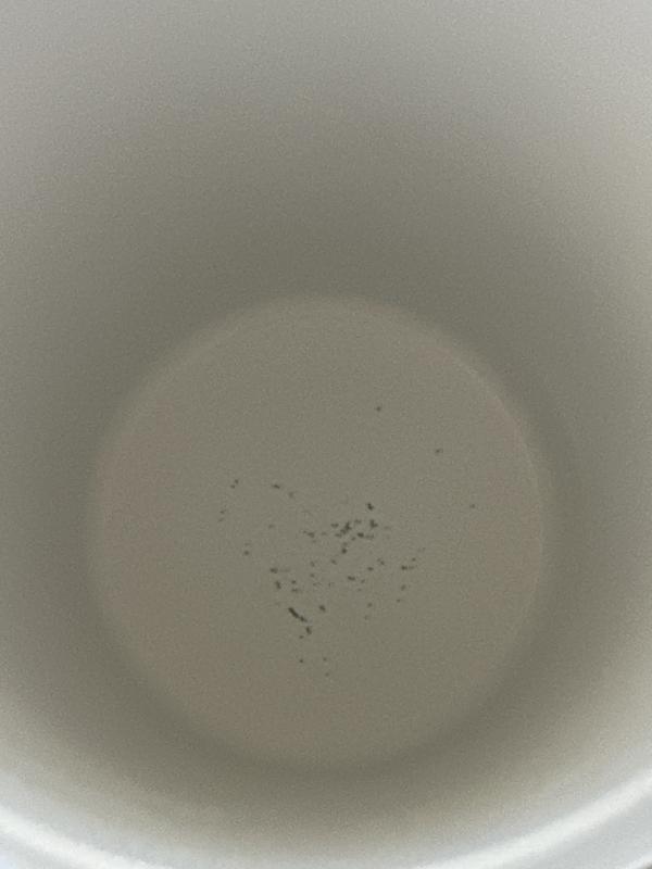 After only a few uses and only washing by hand with a soft cloth the ceramic surface is coming off