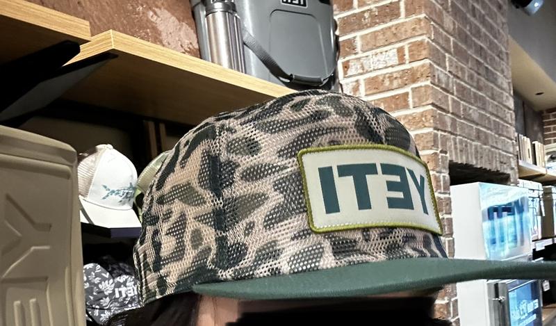 EatWild Green Mesh Camo Flat Brim