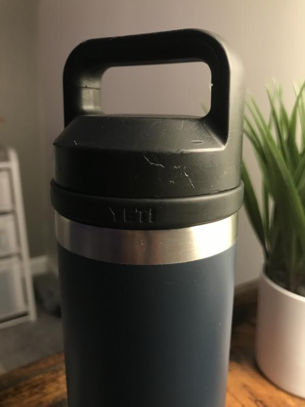 YETI Rambler 26-fl oz Stainless Steel Water Bottle with Chug Cap, Sandstone  Pink at