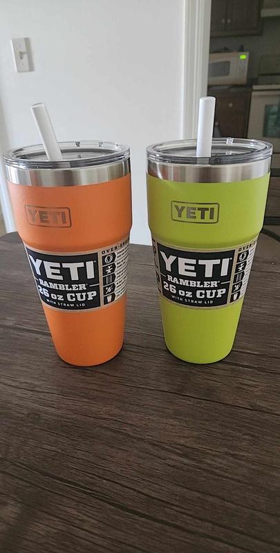 Yeti Rambler 26oz Stackable Cup with Straw Lid - King Crab Orange