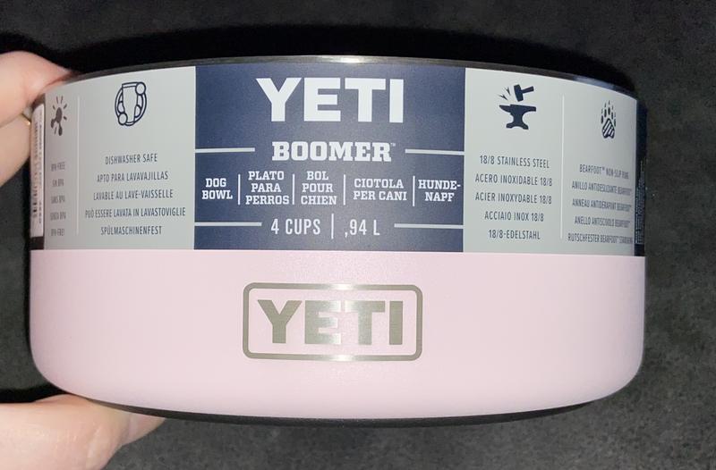 Yeti dog best sale bowl pink