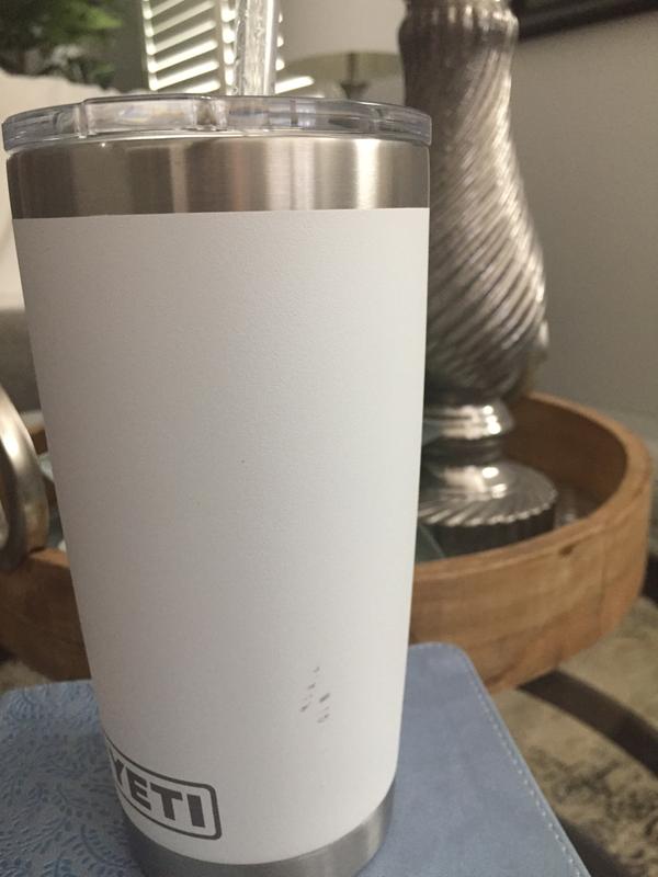 Yeti Rambler 20oz Tumbler - White SeriousFishing.com