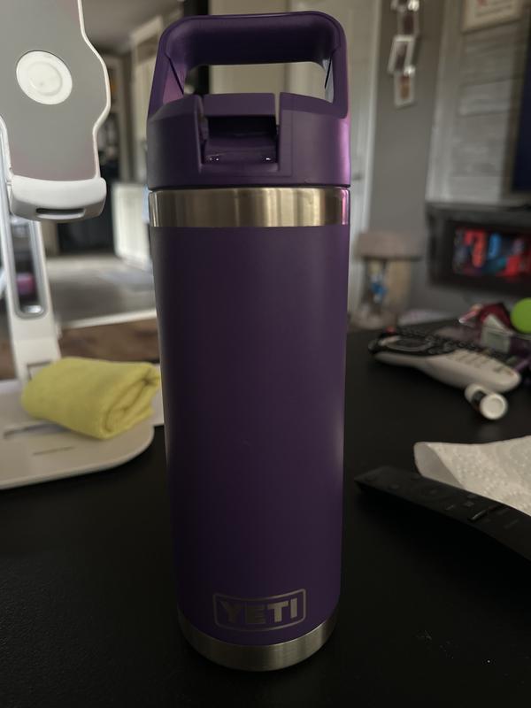 YETI Rambler 18 oz Bottle, Vacuum Insulated, Stainless Steel with Straw  Cap, Peak Purple