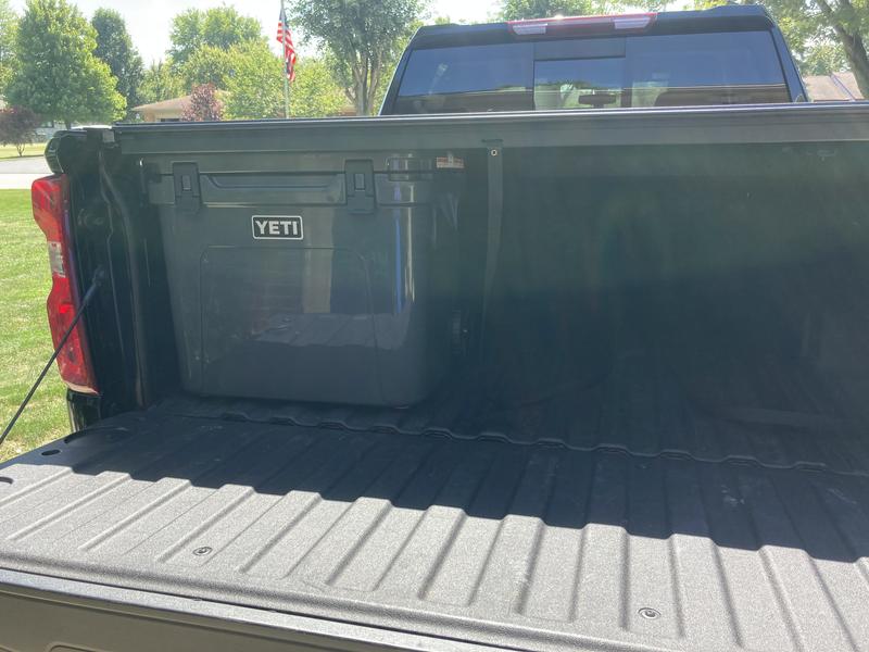 Roadie 60 fits under the bed cover : r/YetiCoolers