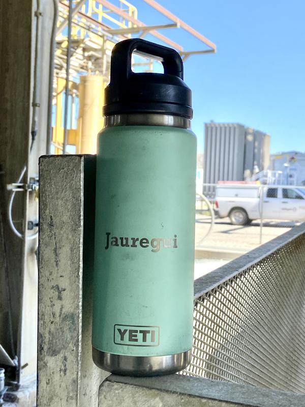 YETI - Borraccia Rambler da 769 ml, isolamento sottovuoto, in acciaio inox,  con tappo chug, Seafoam (celeste)