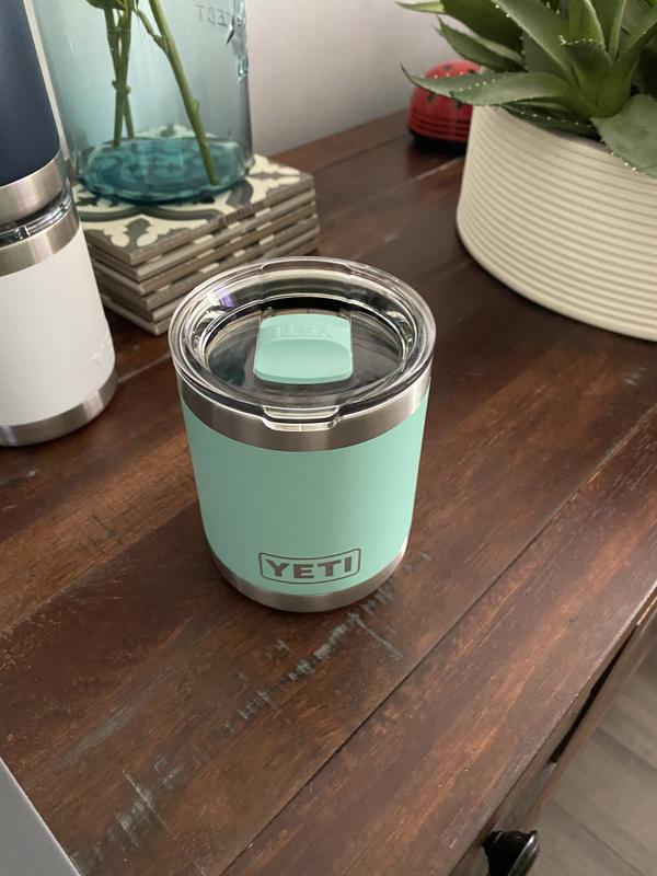 YETI Lowball Seafoam with Sippy Cup Lid