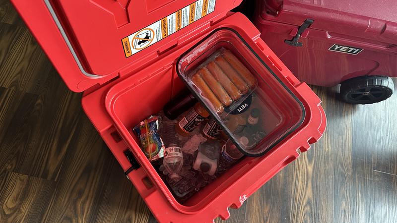 Yeti Roadie 48 Wheeled Cooler - Rescue Red