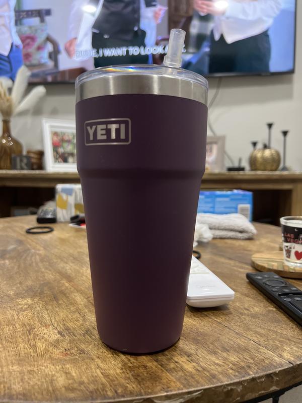 YETI 26 oz Rambler Stackable Cup With Straw Lid - 21071501165