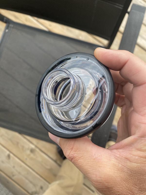 Sharp edge around the opening you drink from.