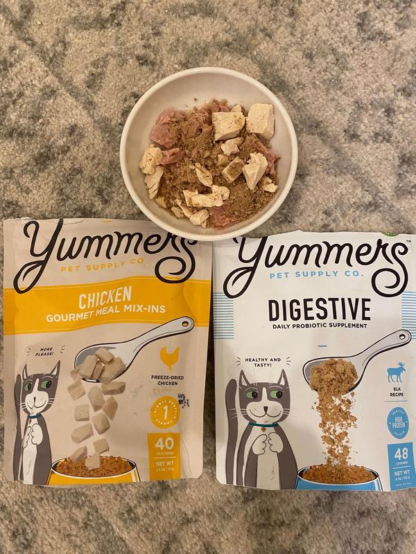 Yummers AllNatural Chicken Cat Food Topper & Treat 2.5 oz