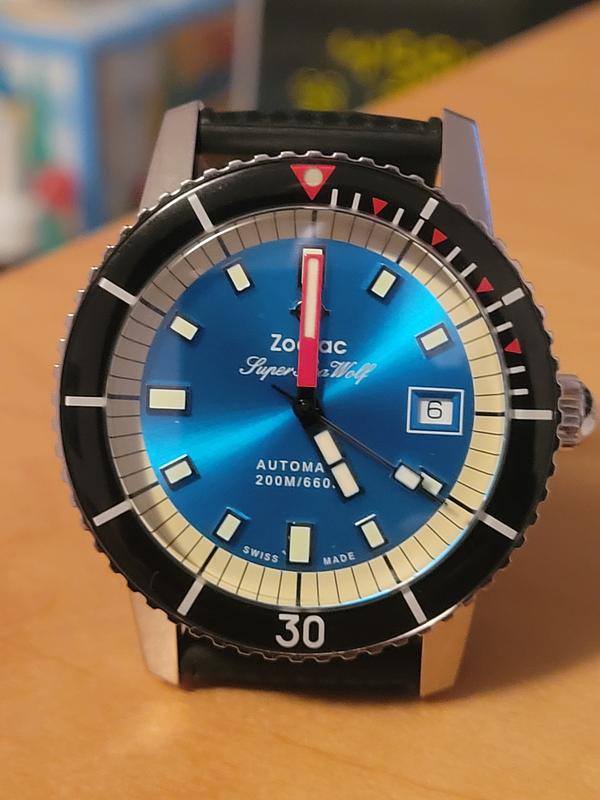 Super Sea Wolf Compression Diver Automatic Rubber Strap Watch