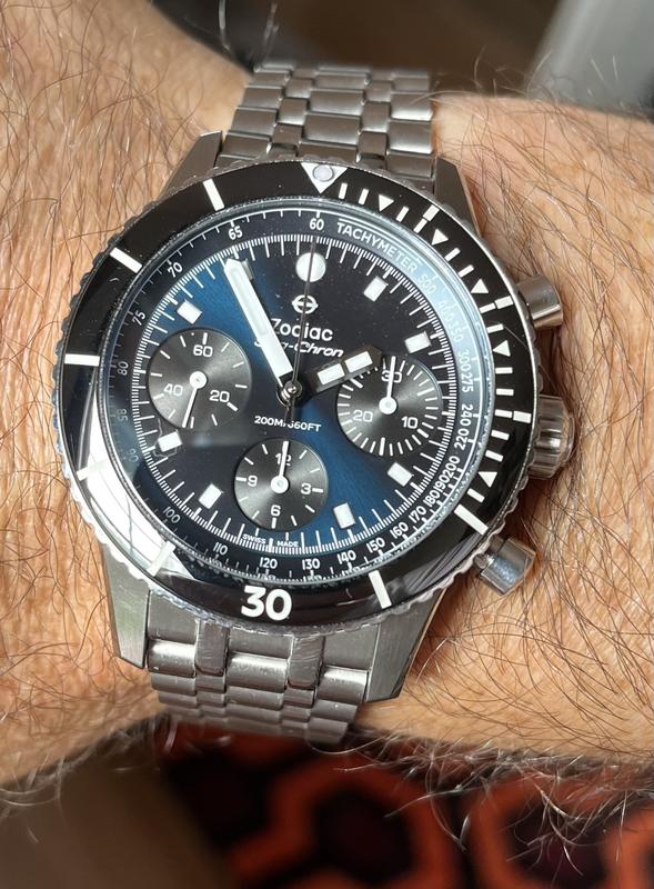 Sea-Chron Automatic Stainless Steel Watch ZO3604 - Zodiac