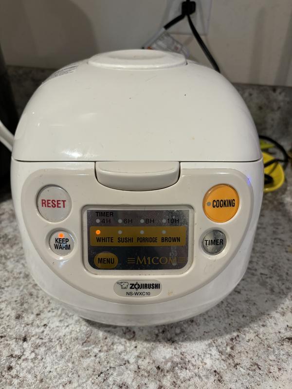 Zojirushi NS-WXC10 Rice Cooker 5.5-Cup Timer Warmer Reset Cook