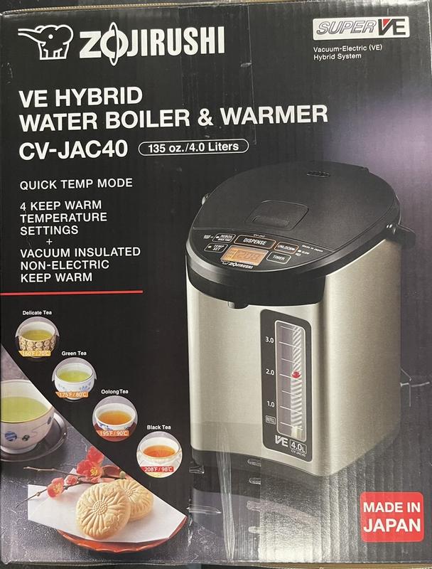 Zojirushi Hybrid Vacuum Water Boiler and Warmer, 4.25 Qt - Harris