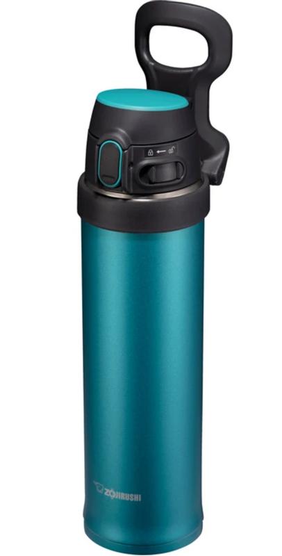 Zojirushi SM-QHE48GK, Flip-and-Go Stainless Mug, 16-Ounce, Teal