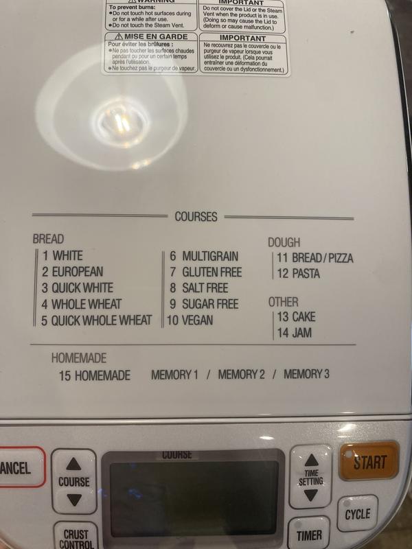 Zojirushi Home Bakery Maestro Bread Maker Bed Bath and Beyond Canada